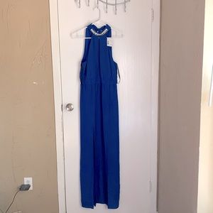 G by Guess royal blue maxi with slits in the bottom. Still with tags